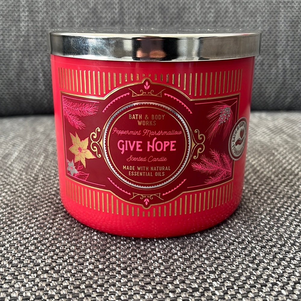 Bath and Body Works Peppermint Marshmallow 3-Wick Candle